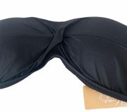 NWT Kona Sol D/DD  bathing suit top • Black