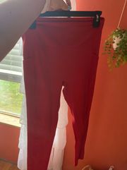 Red Mono B Leggings