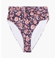 NWT  Azoia knotted floral-print high-rise bikini briefs
