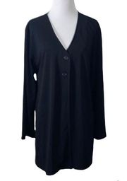Diane von furstenberg medium black‎ button jacket