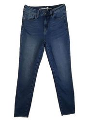 Max Studio Womens Jeans Sz 10 Blue Indigo Dark Wash High Rise Skinny