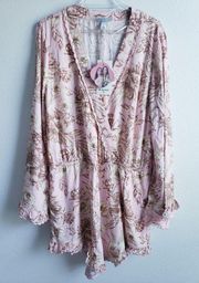 AGUA BENDITA X TARGET Romantic Floral Print Flare Sleeve Romper