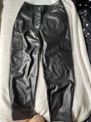 leather cargo pants