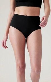 New Athleta XL Essential High Waisted Swim Boyshort XL Black