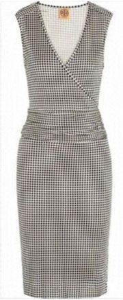 Tory Burch Polka Dot Silk Sleeveless Midi Dress