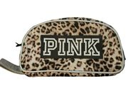 Victoria’s Secret PINK Leopard Print Double Zipper Cosmetic Pouch