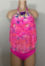 New. Coco Reef pink tankini set. 36DD/medium- bottom. $149