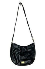 Frye and Co Purse Womens Medium Sized Black Crossbody Vegan Leather Handbag