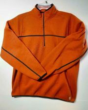 Men's XL (women’s 2XL)Orange Quarter Zip