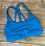 Women’s Lulu Lemon  Energy sports bra teal blue size 4