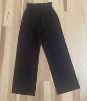 NWT Black career slacks Sz S wide leg pants work