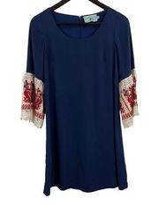 Judith March Blue Shift Dress Size Small