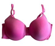 Juicy Couture Bra 42D Pink Padded Underwire Adjustable Clasp Back