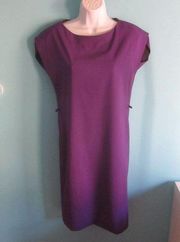 Piazza Sempione Purple Wool Sheath Dress Size 40  About Size 6