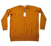 Tea N Rose Burnt Orange Lightweight Long Sleeve Sweater S NWT