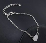 Boutique Silver Heart Anklet