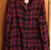 American Eagle NWOT  boyfriend flannel