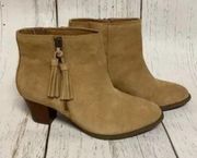 Vionic Madeline Suede Tassel Booties