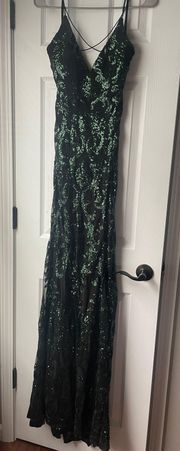 Lila Formal Open Back Sequin Mermaid Dress