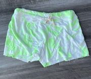 Sundry Green White Tie Dye Lounge Shorts Size S New Sweats F1