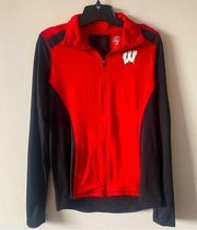 Rivalry Threads University of Wisconsin-Badgers Zip Up Athletic Jacket