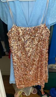 Rose Gold Sequin Dress