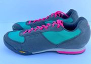 Giro Women's Petra VR Mountain Cycling Shoes Turquoise Bright Pink Size 10