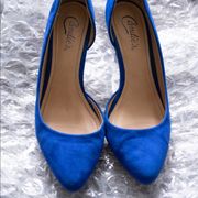 Candies Blue Heels Size 7.5