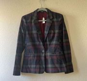 NWT express plaid womens blazer size 10 work office chic