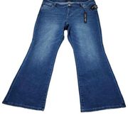 Liverpool Lucy Bootcut Jeans Women's Plus Size 22W Dark Wash Blue Stretch