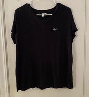 H&M “Love” Basic Black T- shirt