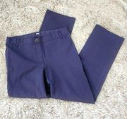 Betabrand Dress Pant Yoga Pants Navy Straight Leg Size Large Petite