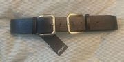 Black Double Buckle Belt