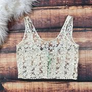 Dainty Hooligan Lace Crop Top