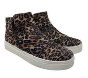 Naturalizer Women's Size 8.5 Celeste Hi Top Sneaker Slip On Shoes Leopard Print