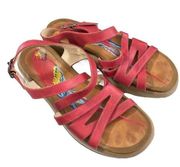 Dansko Lolita Leather Upper Strappy Clog Crisscross sandals women’s size 40