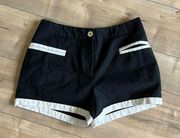 Ted Baker Color Block Black Shorts Size 1 (US Sz 4)