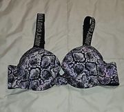 Juicy couture snakeskin bra