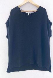 Victoria's Secret Black Knit Slouchy Oversized Cashmere Blend Sweater Large