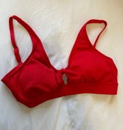 Red Tie Bikini Top