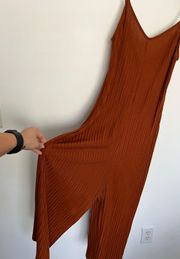 ZARA Burnt Orange Jumpsuit