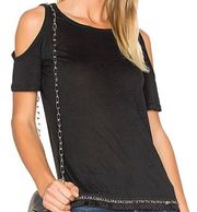 NWT  10 Crosby x Revolve Fringe Cold Shoulder Tee