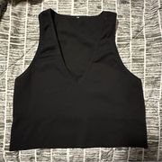 Athleta Crop Top Bra Black Large