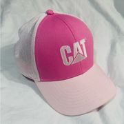 CATERPILLAR CAT Womens Cap Adjustable Snap Back Logo Trucker Hat OS Pink Cap