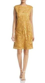 NIC + ZOE Sequined Lace Shift Dress Sz 4