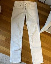 Straight leg white jeans. Kut from the Kloth size 2. A little stretch.