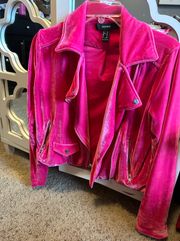  Pink Suede Leather Jacket