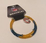 Women’s NWT NFL Chicago Bears Stretchy Spiral Beaded Bangle Bracelet