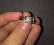 Diamond Accent Beaded Heart Promise Ring