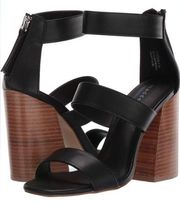 Madden Girl  Clyde Black Strappy Chunky 4” Block Heel 8.5 8 1/2